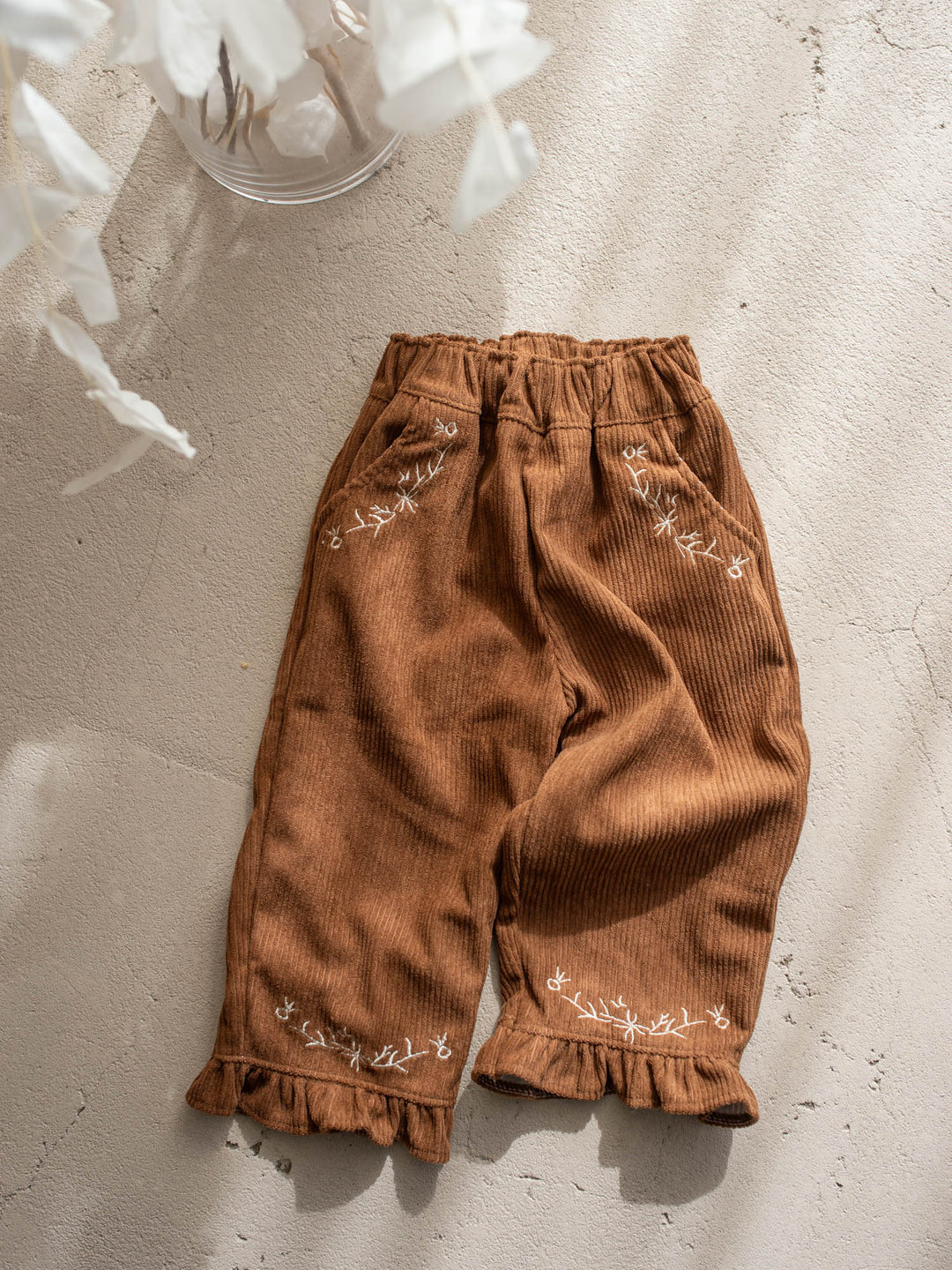 Elara Cord Pants - Brown