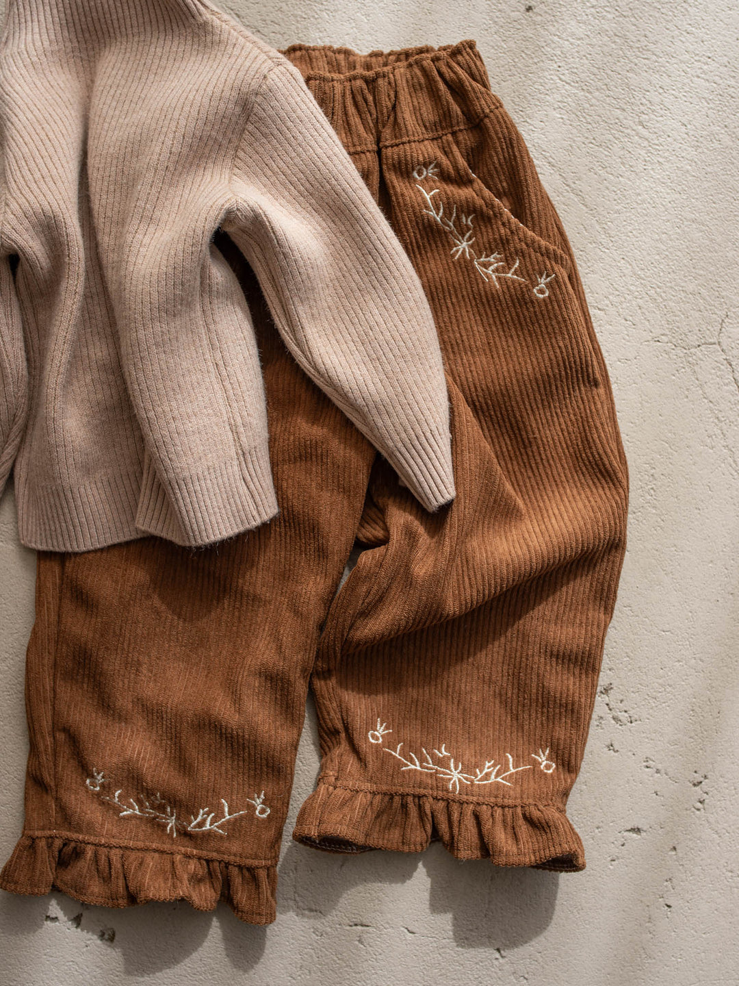 Elara Cord Pants - Brown