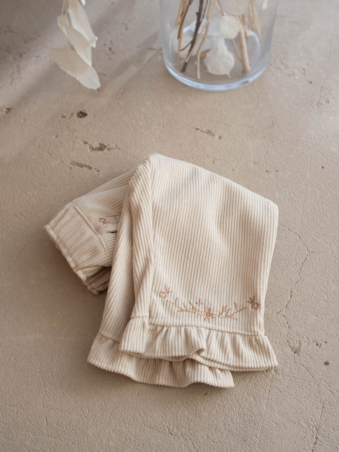 Elara Cord Pants - Oatmeal