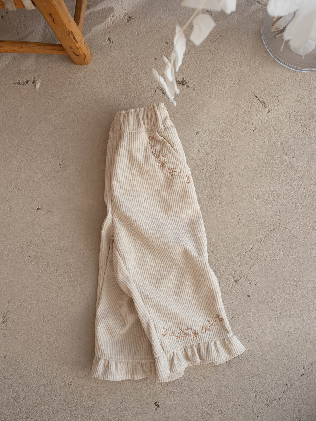 Elara Cord Pants - Oatmeal