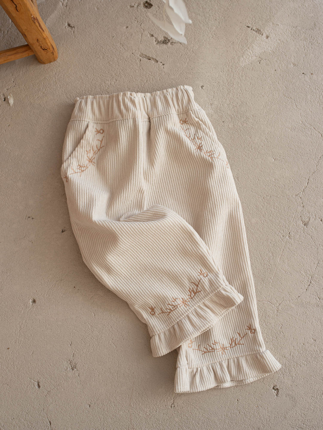 Elara Cord Pants - Oatmeal