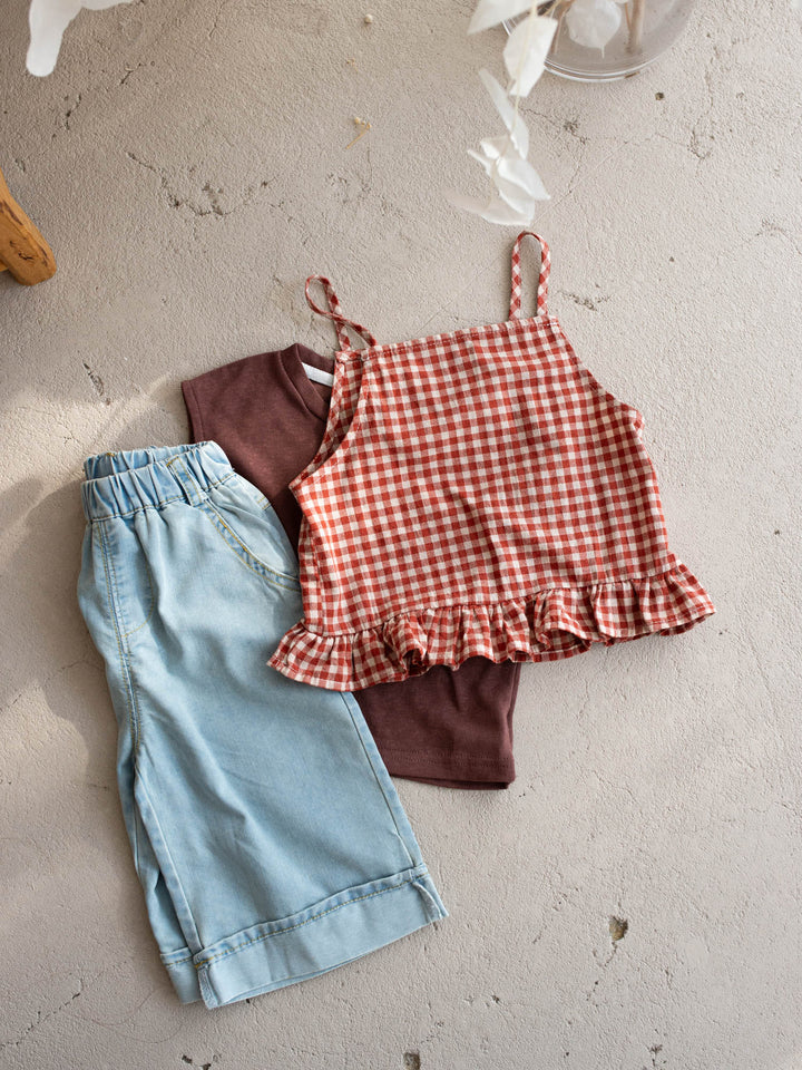 Maple Picnic Top & Jeans Set