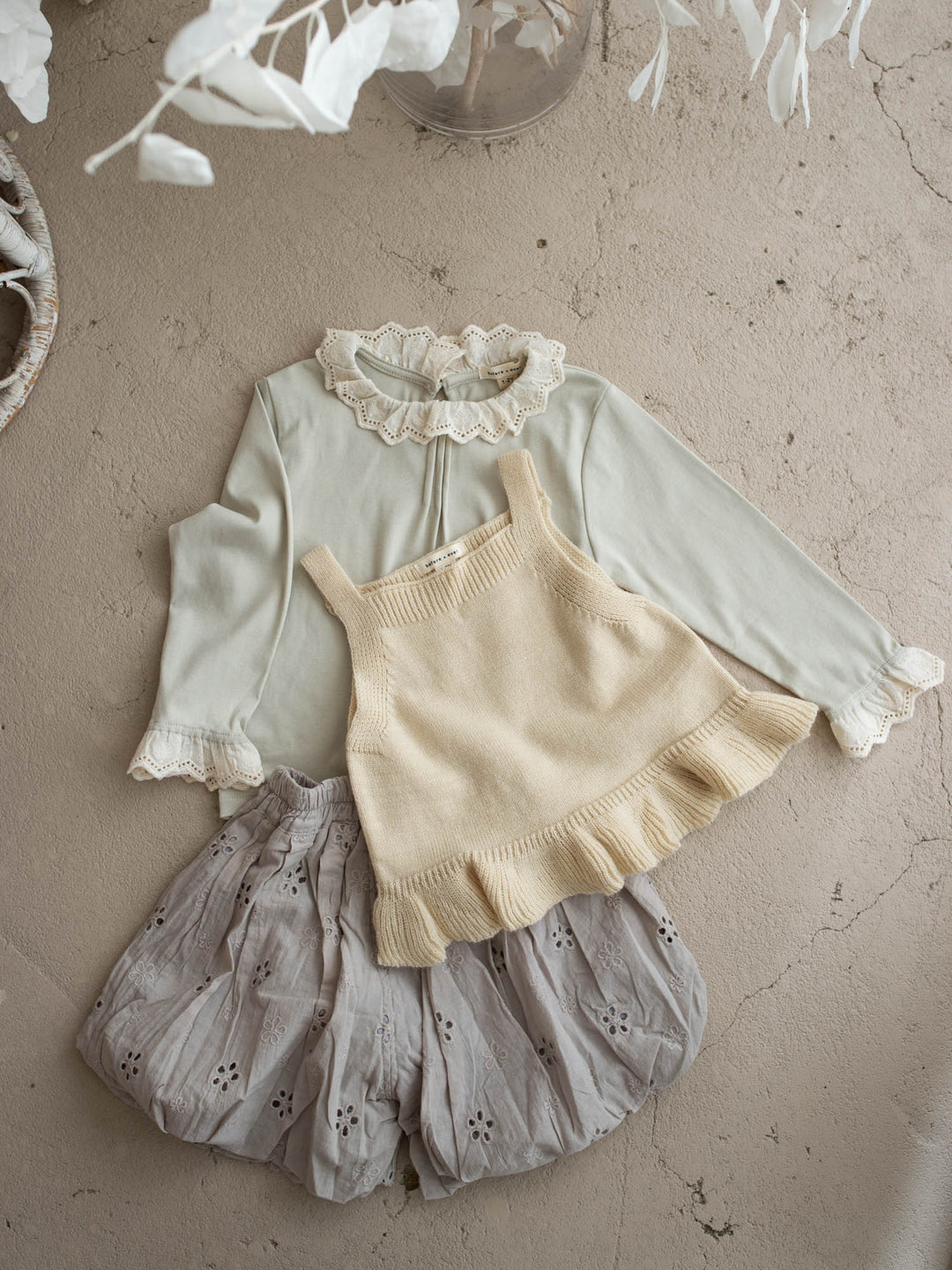 Sadie Bubble Shorts - Soft Grey