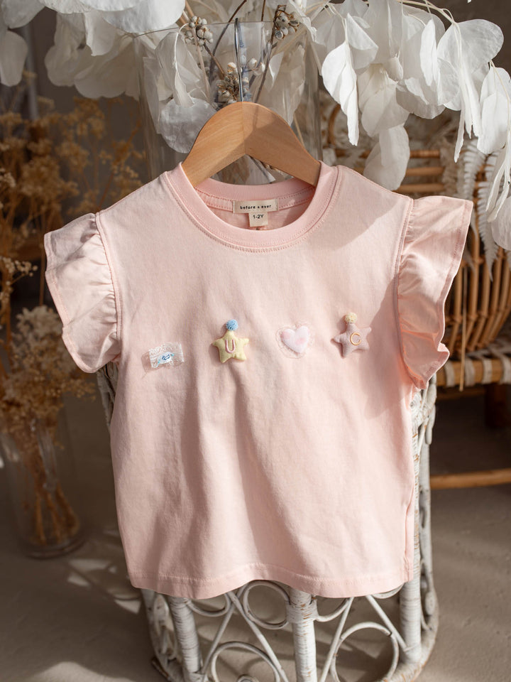 Little Wishes Tee – Peachy Pink