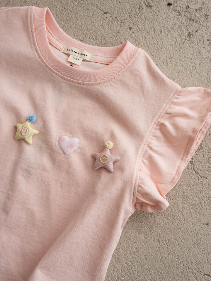 Little Wishes Tee – Peachy Pink