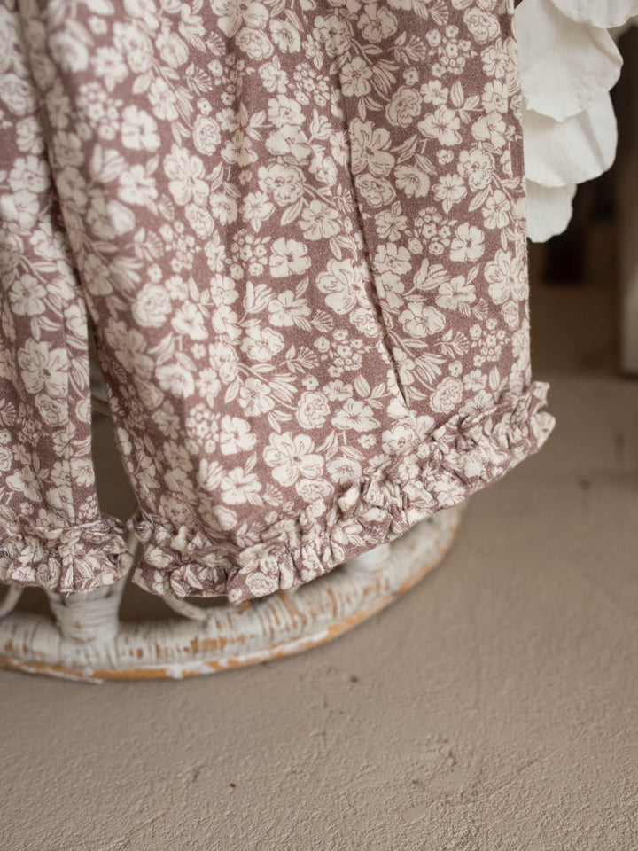 Maya Pants - Mocha Floral