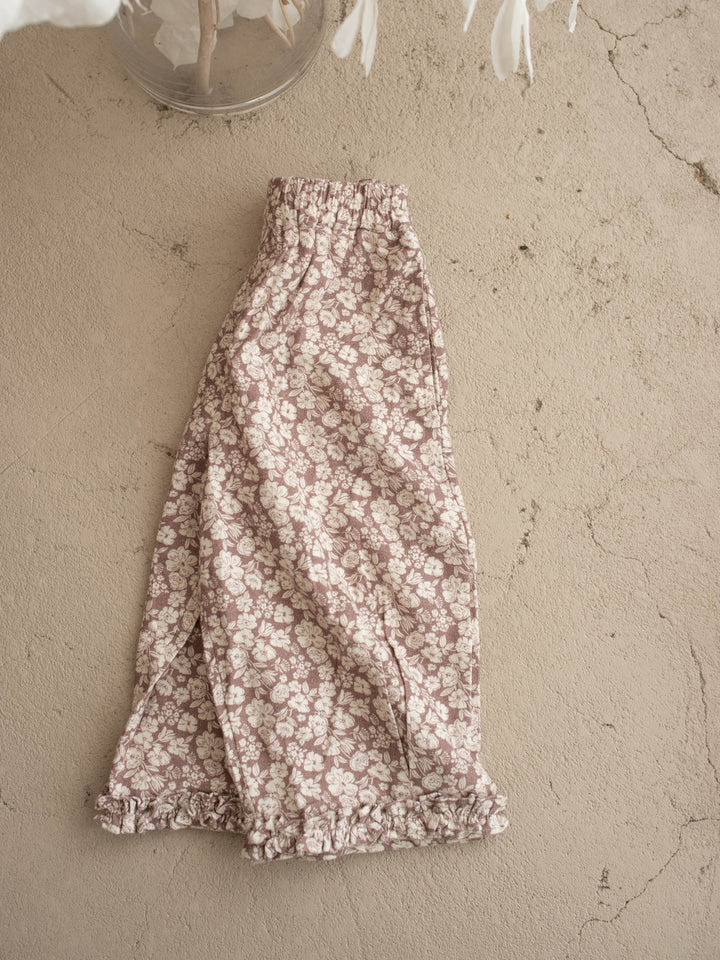 Maya Pants - Mocha Floral