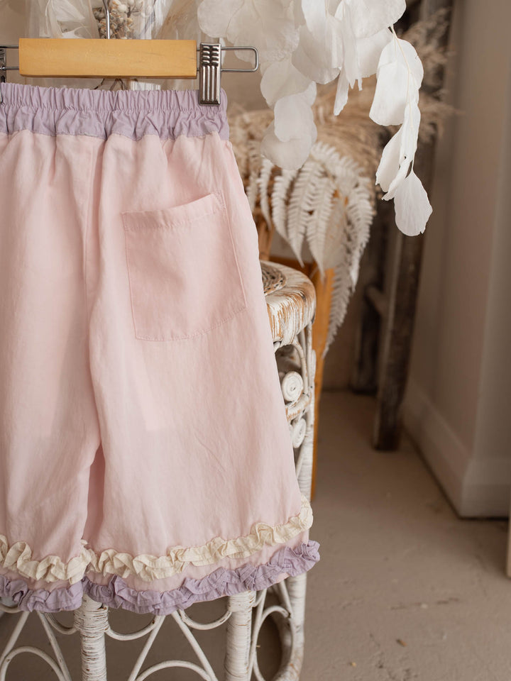 Bella Rose Cropped Pants - Soft Pink