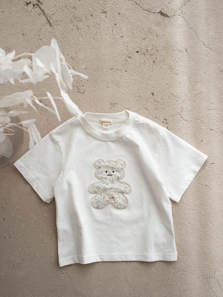 Garden Bear Tee – White