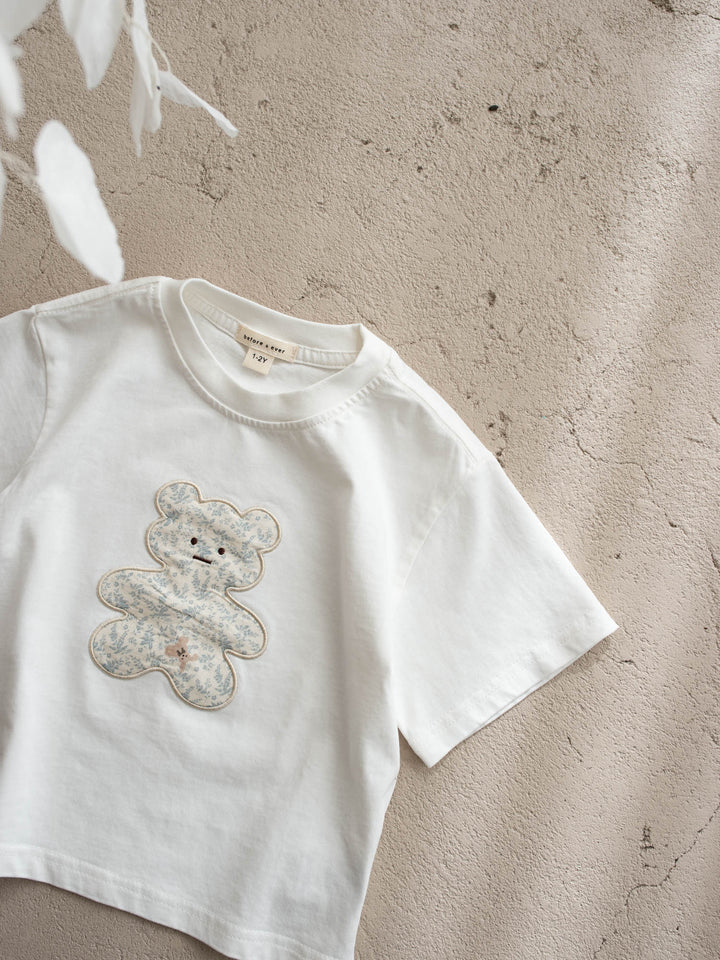 Garden Bear Tee – White