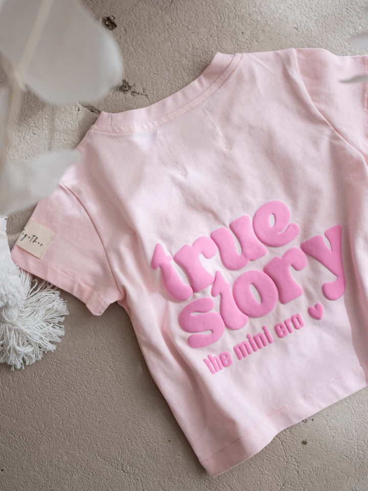 True Story Tee - Light Pink