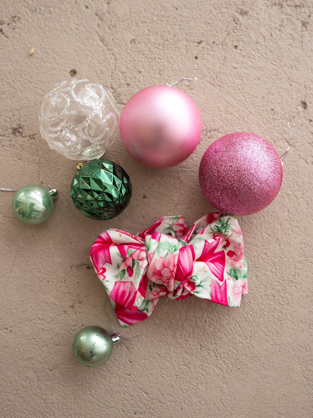 All I Wish Pink Bow baby topknot headwrap, magenta bows and pink florals - Before & Ever Kids