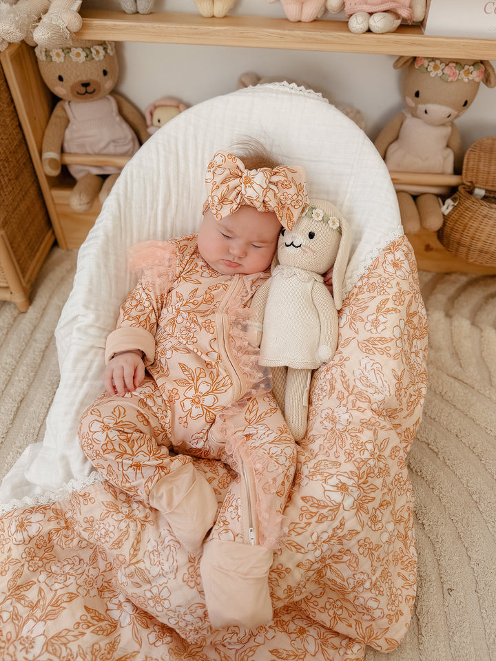 Dainty Miss Onesie - Peach Blossom
