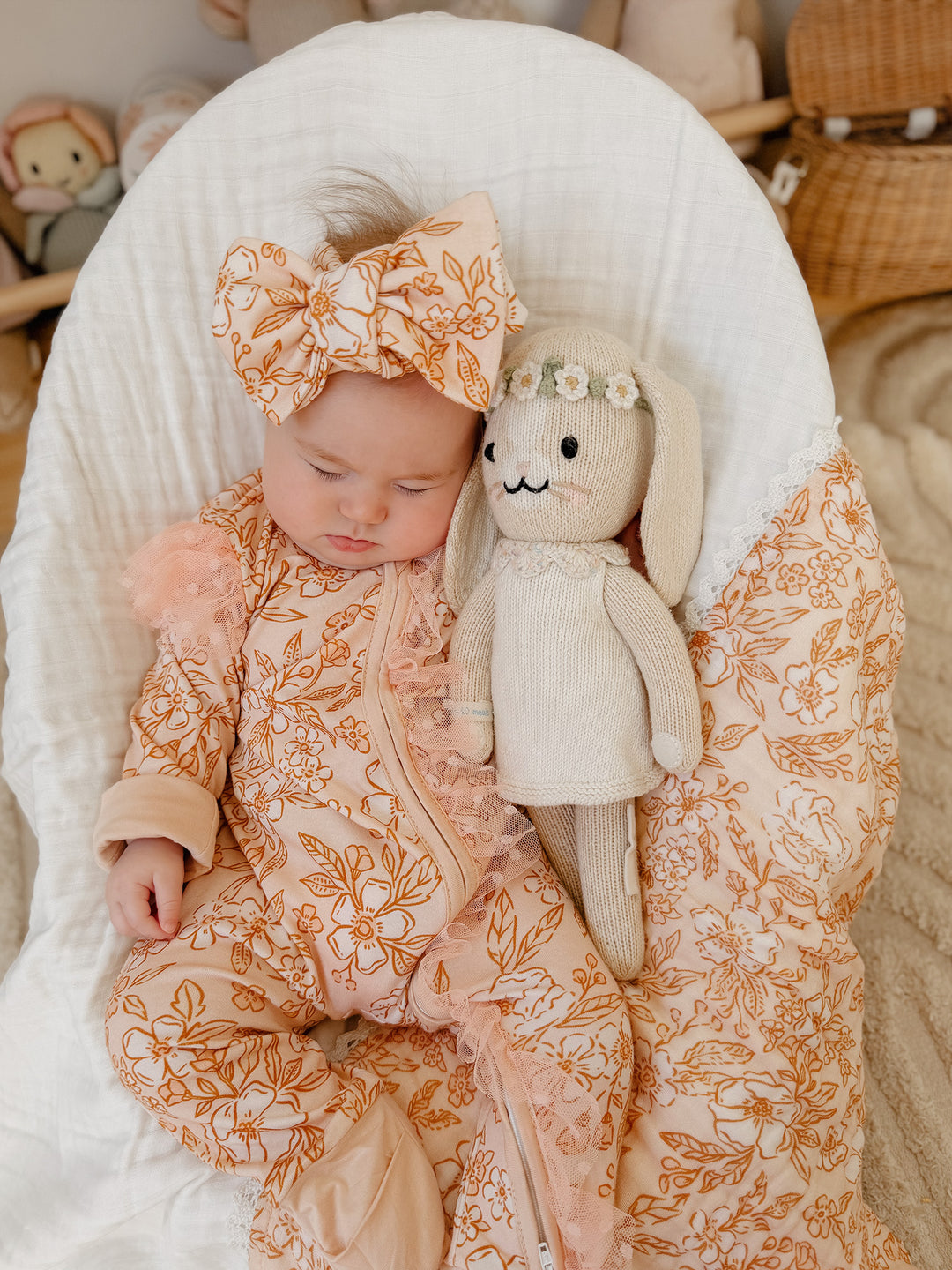 Dainty Miss Onesie - Peach Blossom