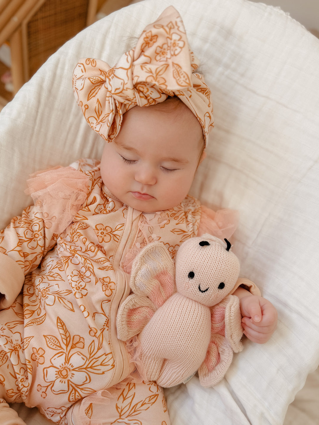 Dainty Miss Onesie - Peach Blossom