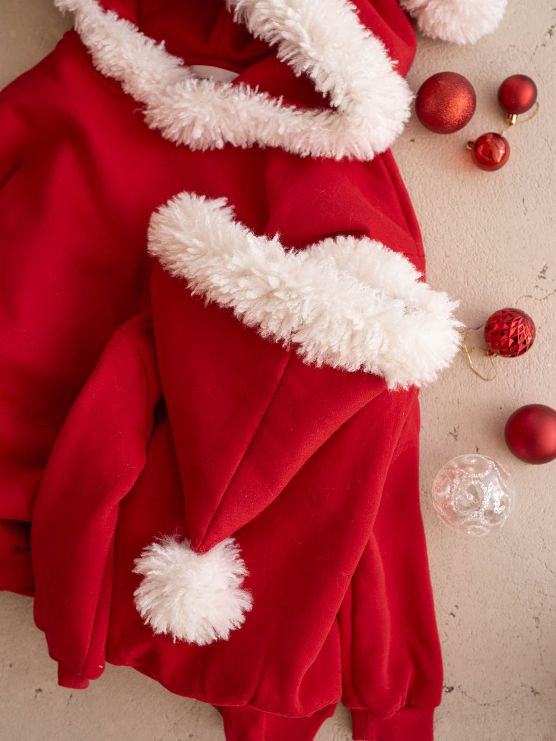 Ho Ho Hoodie adult and kids Santa hat hoods with pom-poms - Before & Ever Kids