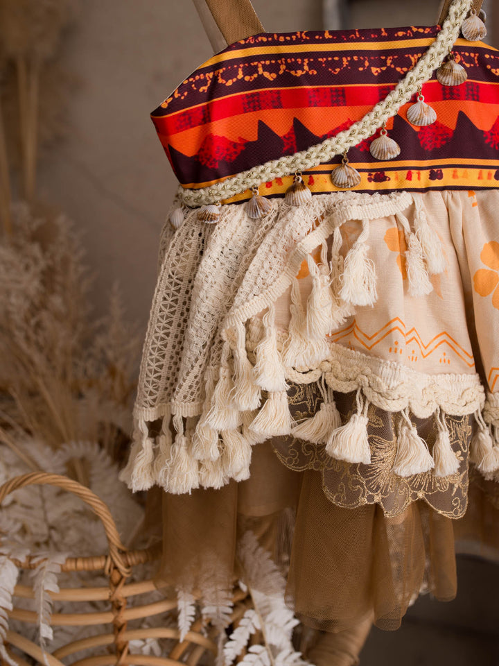 Island Princess island-inspired girls dress sash and skirt layers - Before & Ever Kids