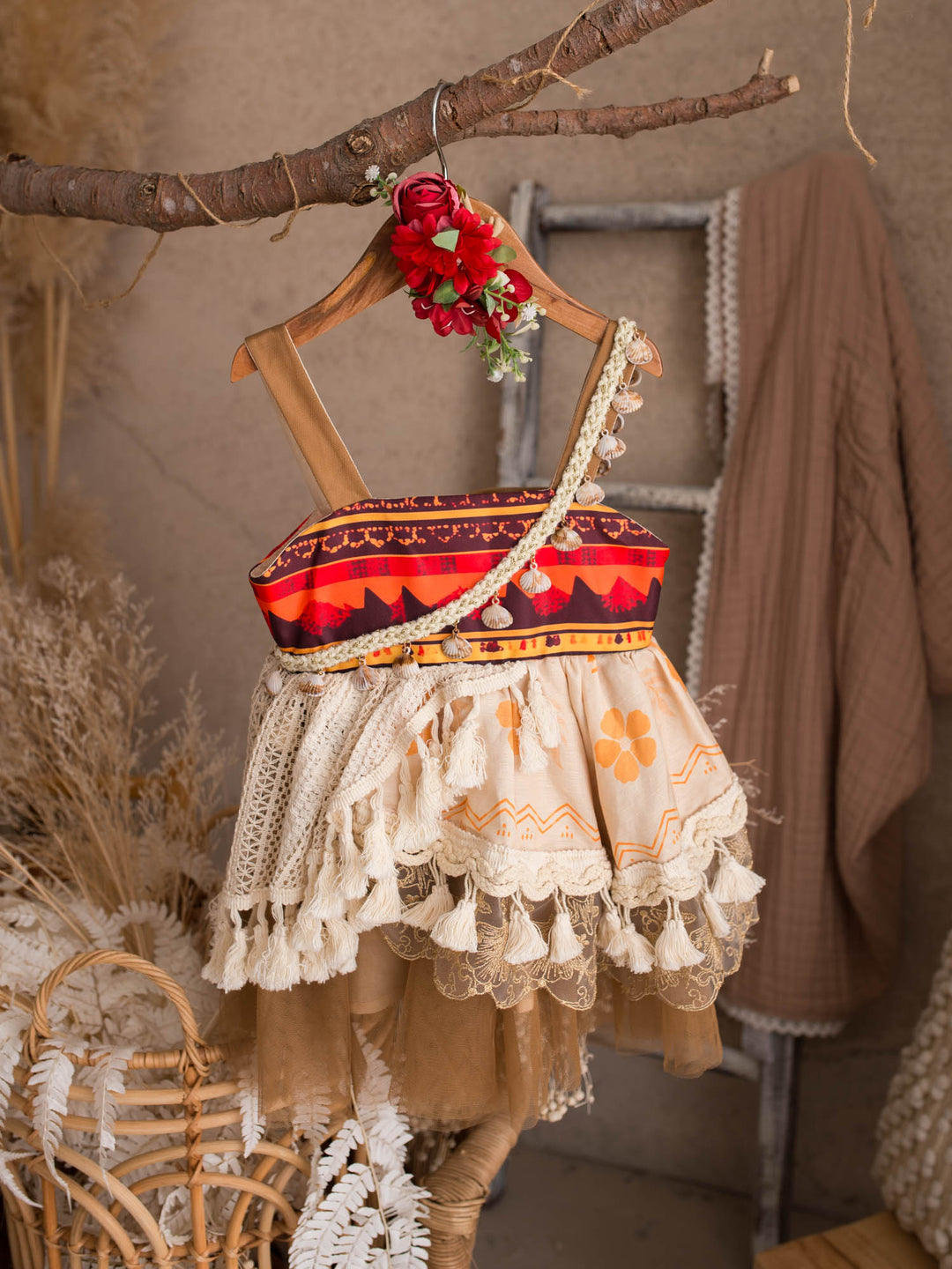 Island Princess island-inspired girls dress dress styled with a flower crown - Before & Ever Kids