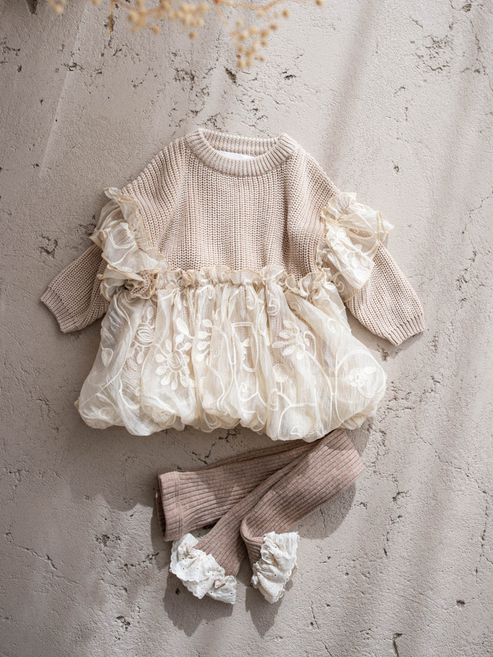 Love, Always oatmeal knit sweater - Before & Ever Kids