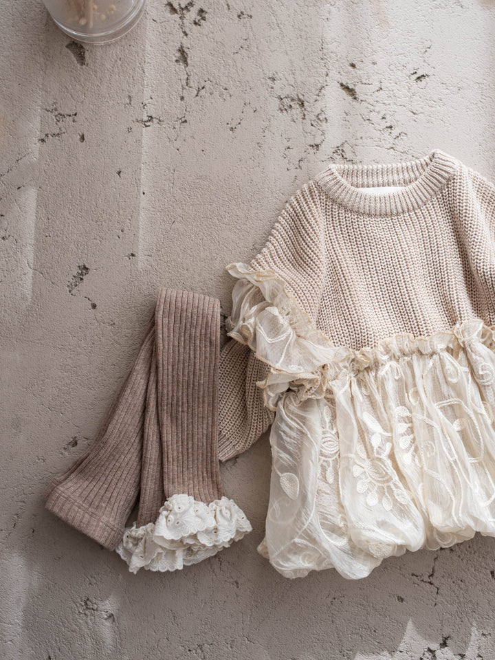 Love, Always oatmeal knit sweater - Before & Ever Kids