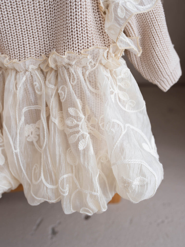 Love, Always oatmeal knit sweater - Before & Ever Kids