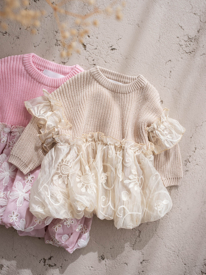 Love, Always oatmeal knit sweater - Before & Ever Kids