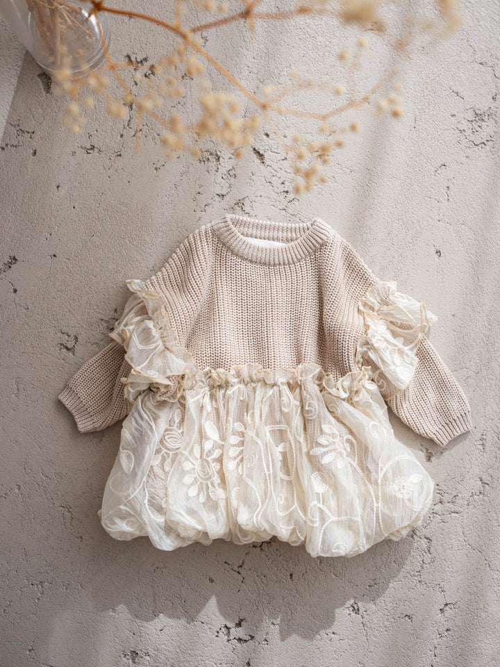 Love, Always oatmeal knit sweater - Before & Ever Kids