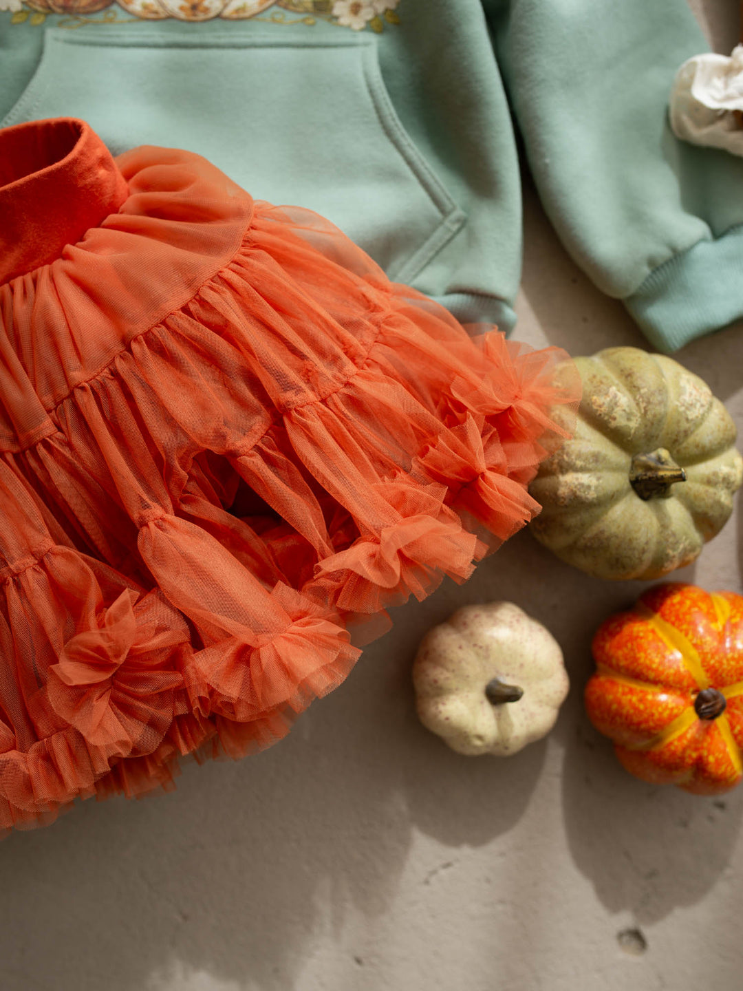 Marmalade burnt-orange tulle tutu skirt - Before & Ever Kids