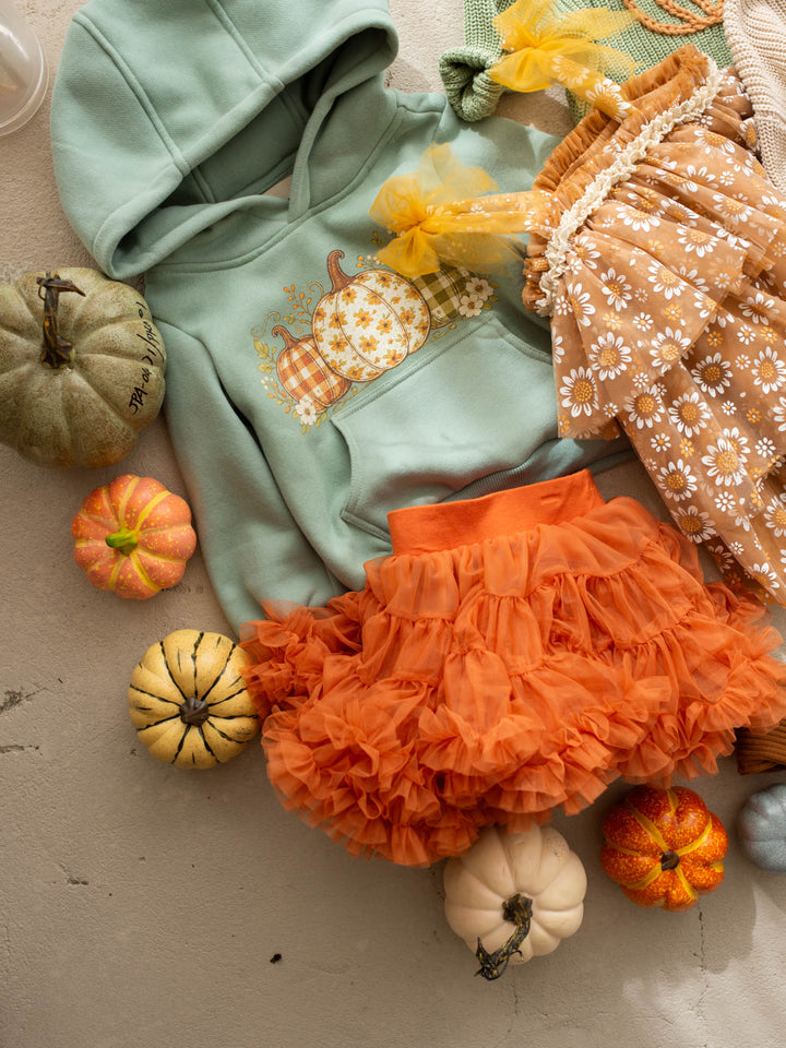 Marmalade burnt-orange tulle tutu skirt - Before & Ever Kids