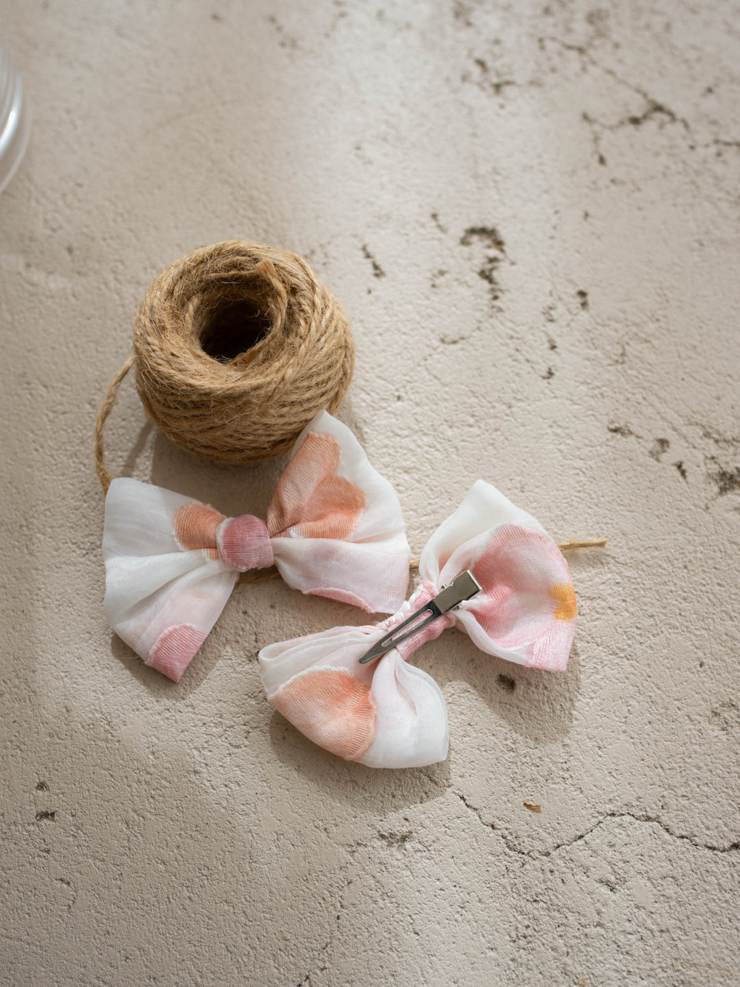 Paint Me a Garden blush petals floral headband and hair clip set - Before & Ever Kids