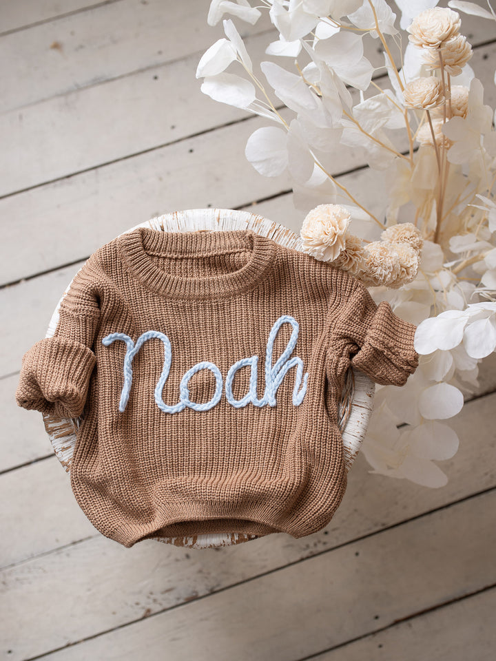 Written in Thread Sweater - Cocoa
