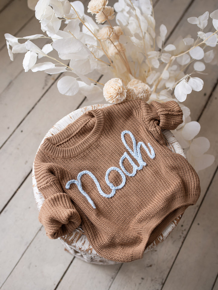 Written in Thread Sweater - Cocoa