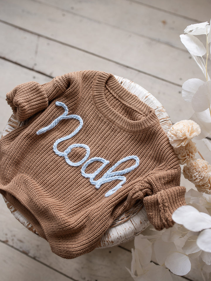 Written in Thread Sweater - Cocoa