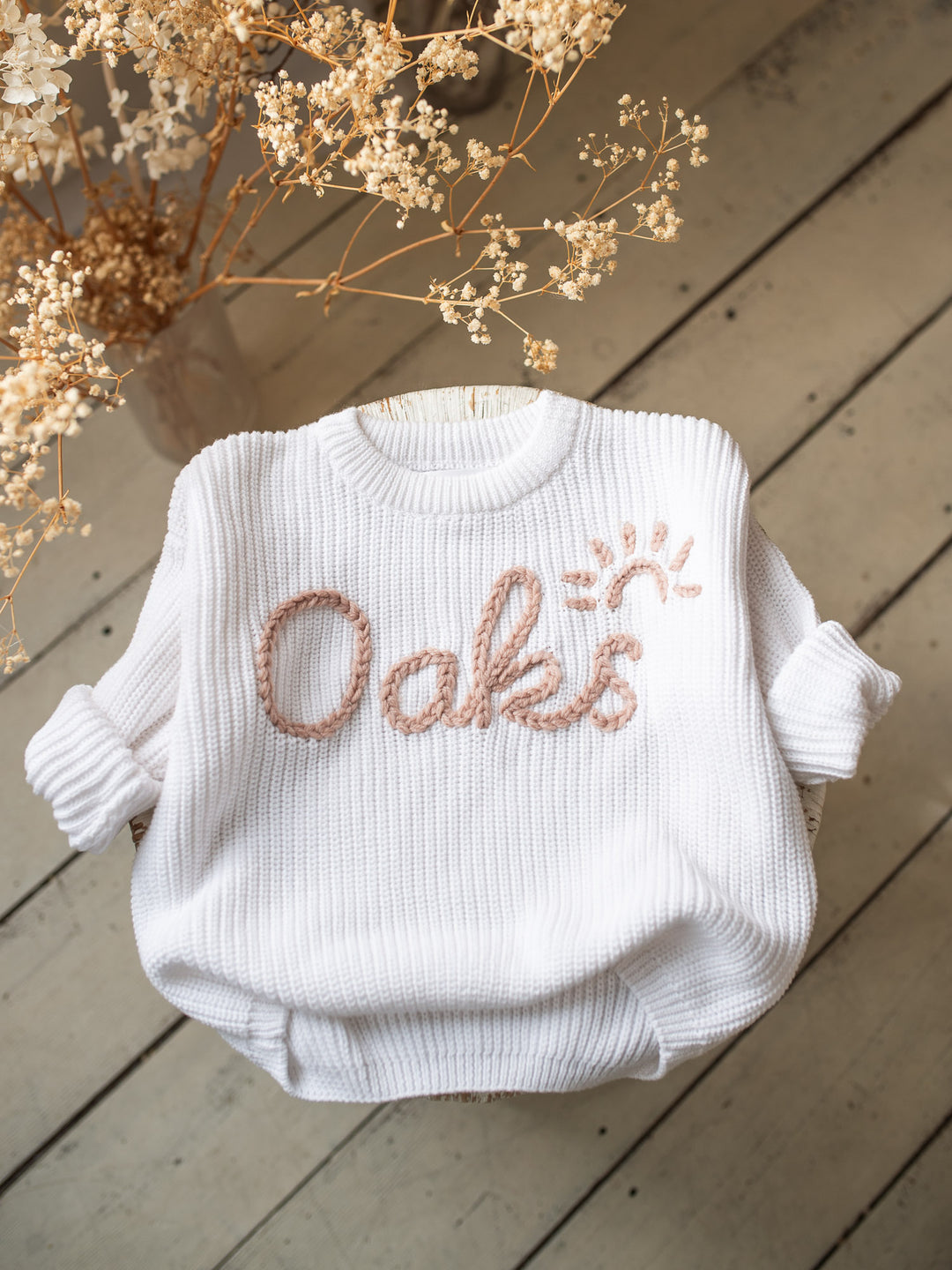 Written in Thread Sweater - Pure White