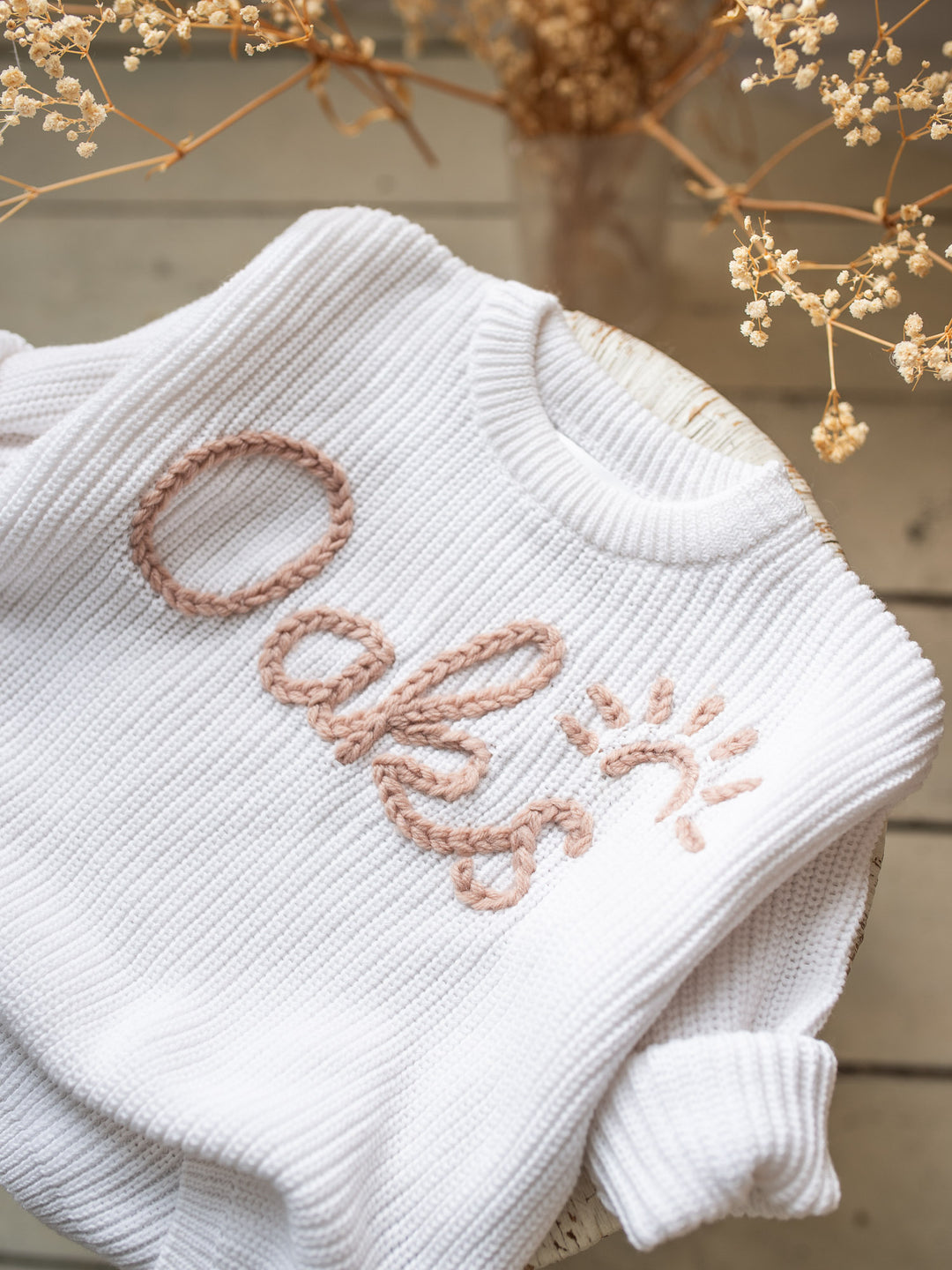 Written in Thread Sweater - Pure White