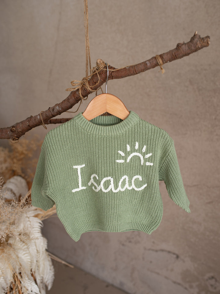 Written in Thread Sweater - Sage