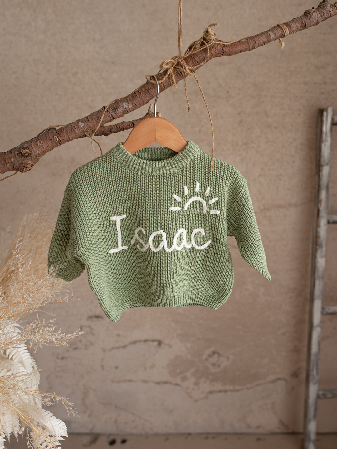 Written in Thread Sweater - Sage