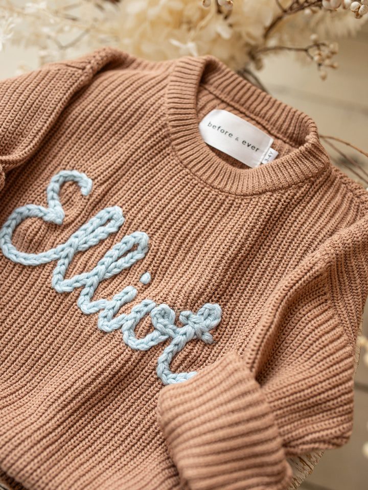 Written in Thread Sweater - Cocoa