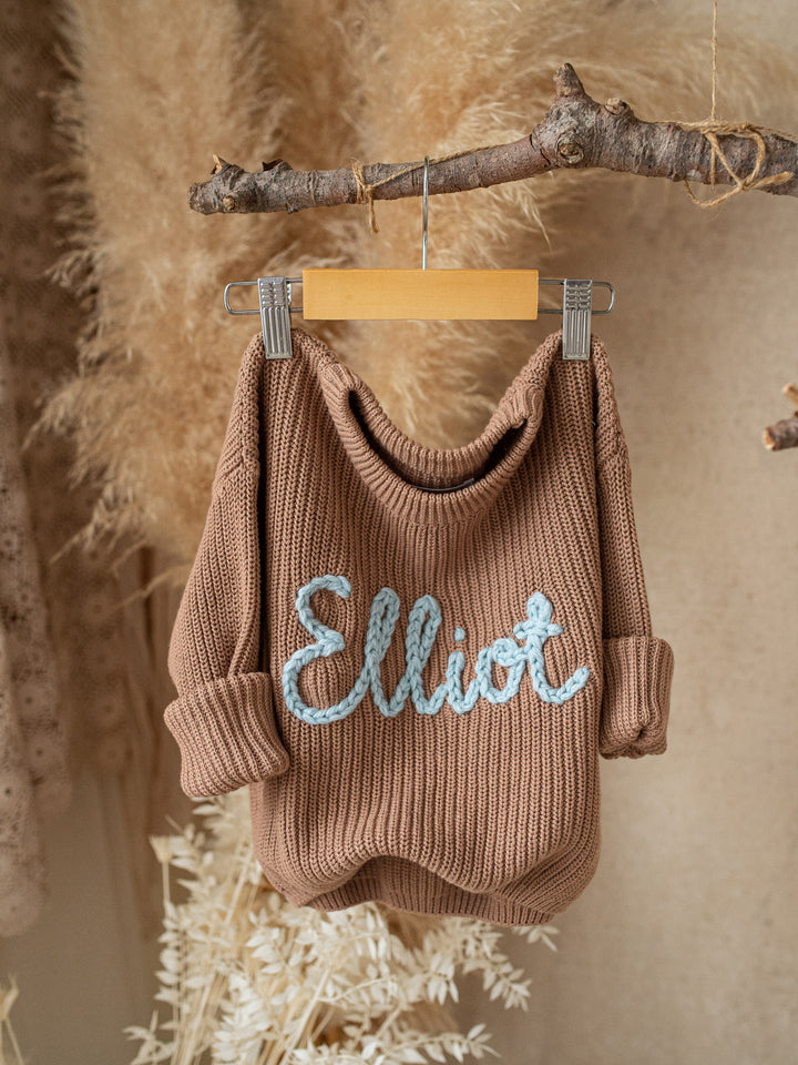 Written in Thread Sweater - Cocoa