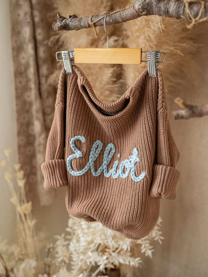 Written in Thread Sweater - Cocoa