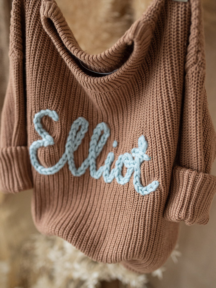 Written in Thread Sweater - Cocoa