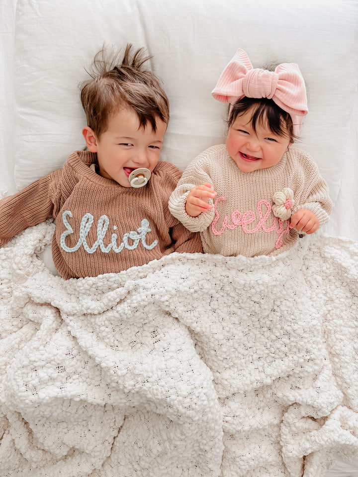 Written in Thread Sweater - Cocoa