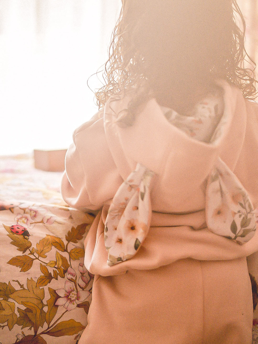 Little Hopper Hoodie - Dusty Pink